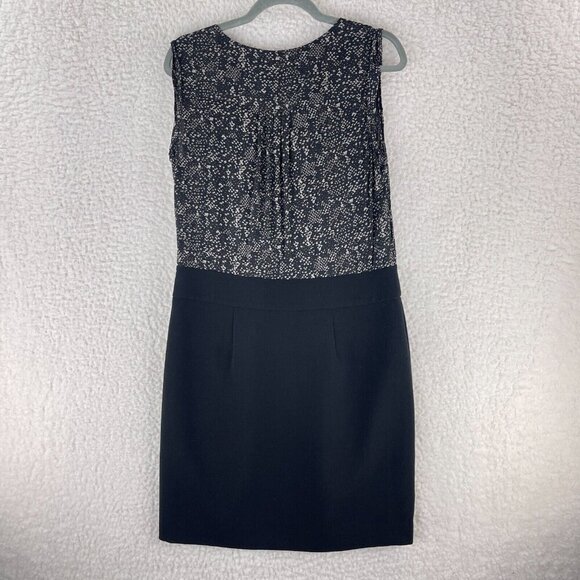 Ann Taylor LOFT Black Snake Print Sleeveless Dress Womens Surplice‎ Neck Size 8 - Picture 10 of 15